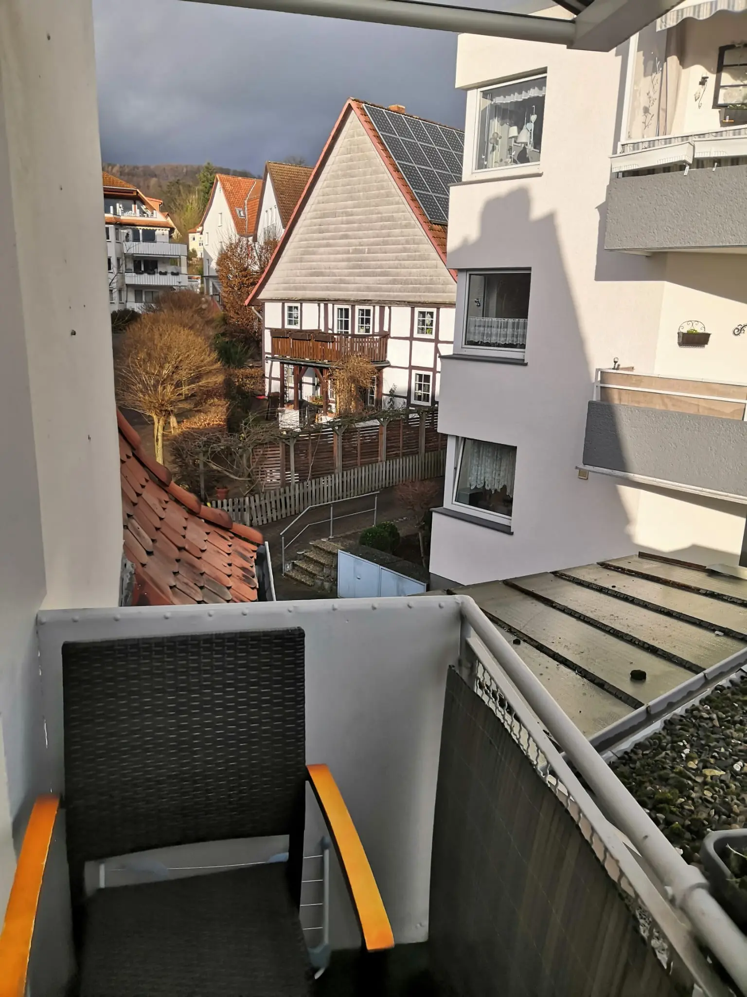 Ausblick vom Balkon der Ferienwohnung 5 in Bad Pyrmont