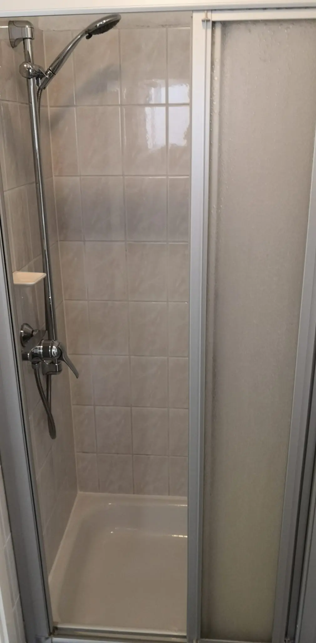 Dusche im Badezimmer der Ferienwohnung 4 in Bad Pyrmont