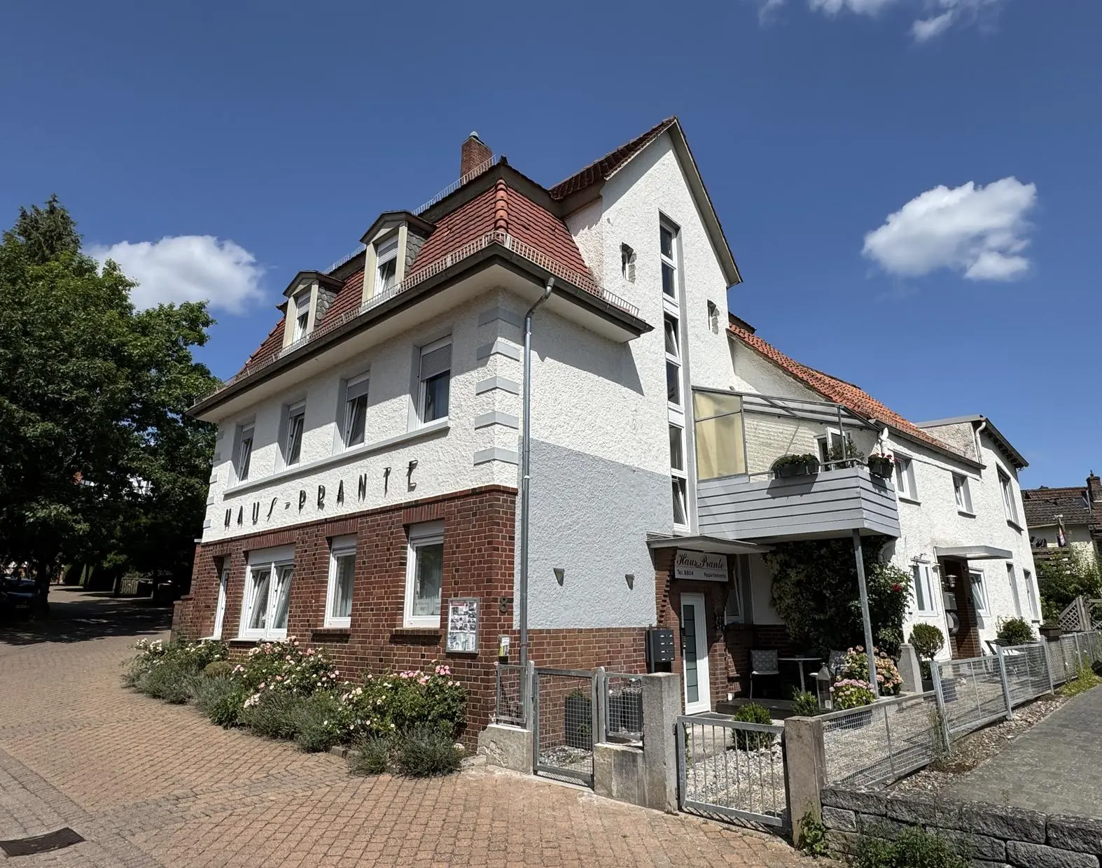 Außenansicht Haus Prante Ferienwohnungen Pyrmont