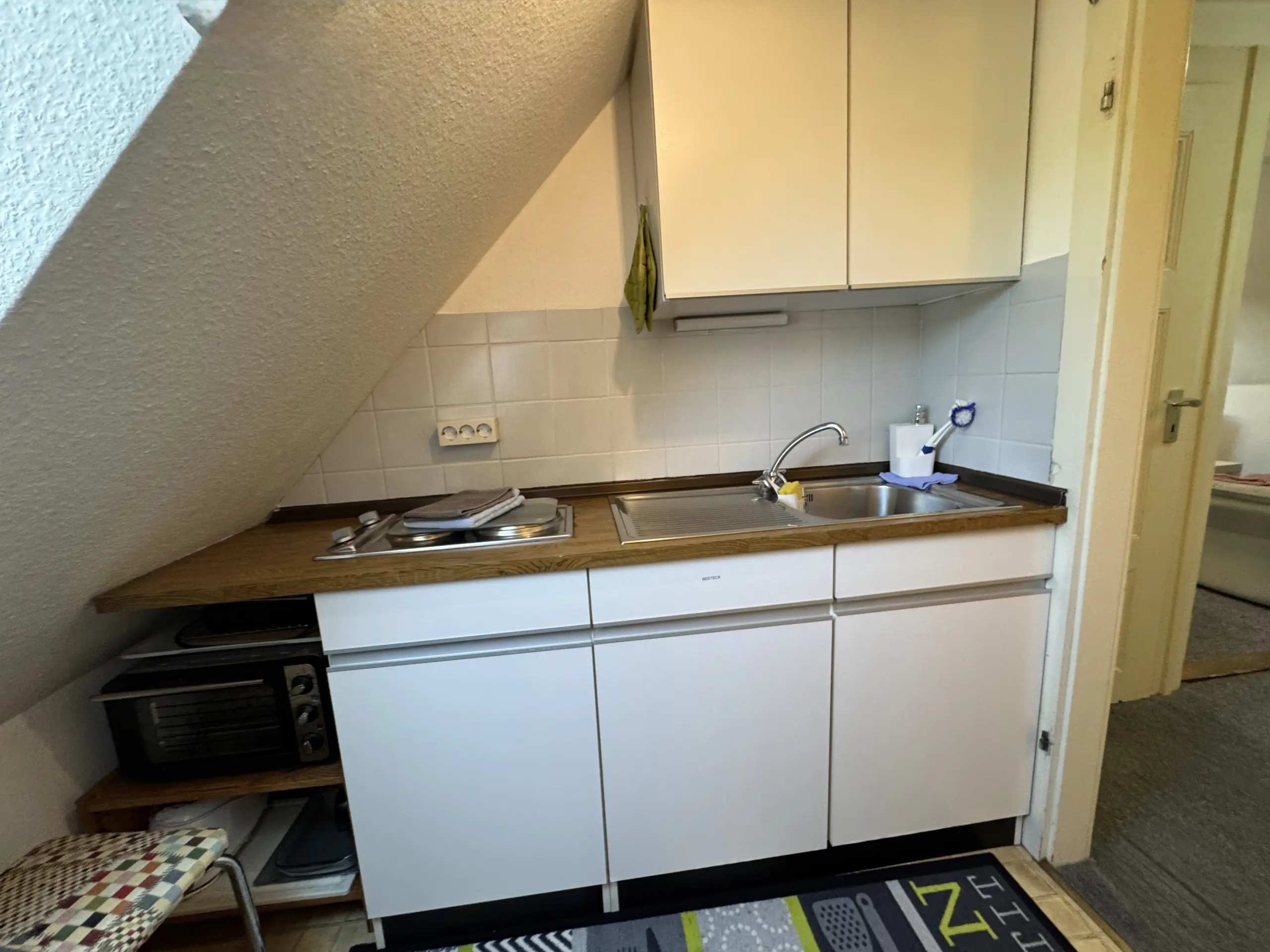 Spüle in der Küche der Ferienwohnung 6 in Bad Pyrmont