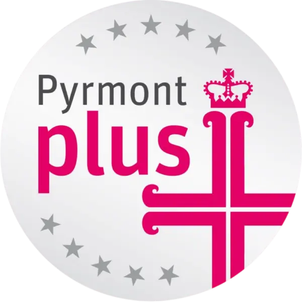 Logo Pyrmont plus, Qualitaetszeichen der Bad Pyrmont Tourismus GmbH