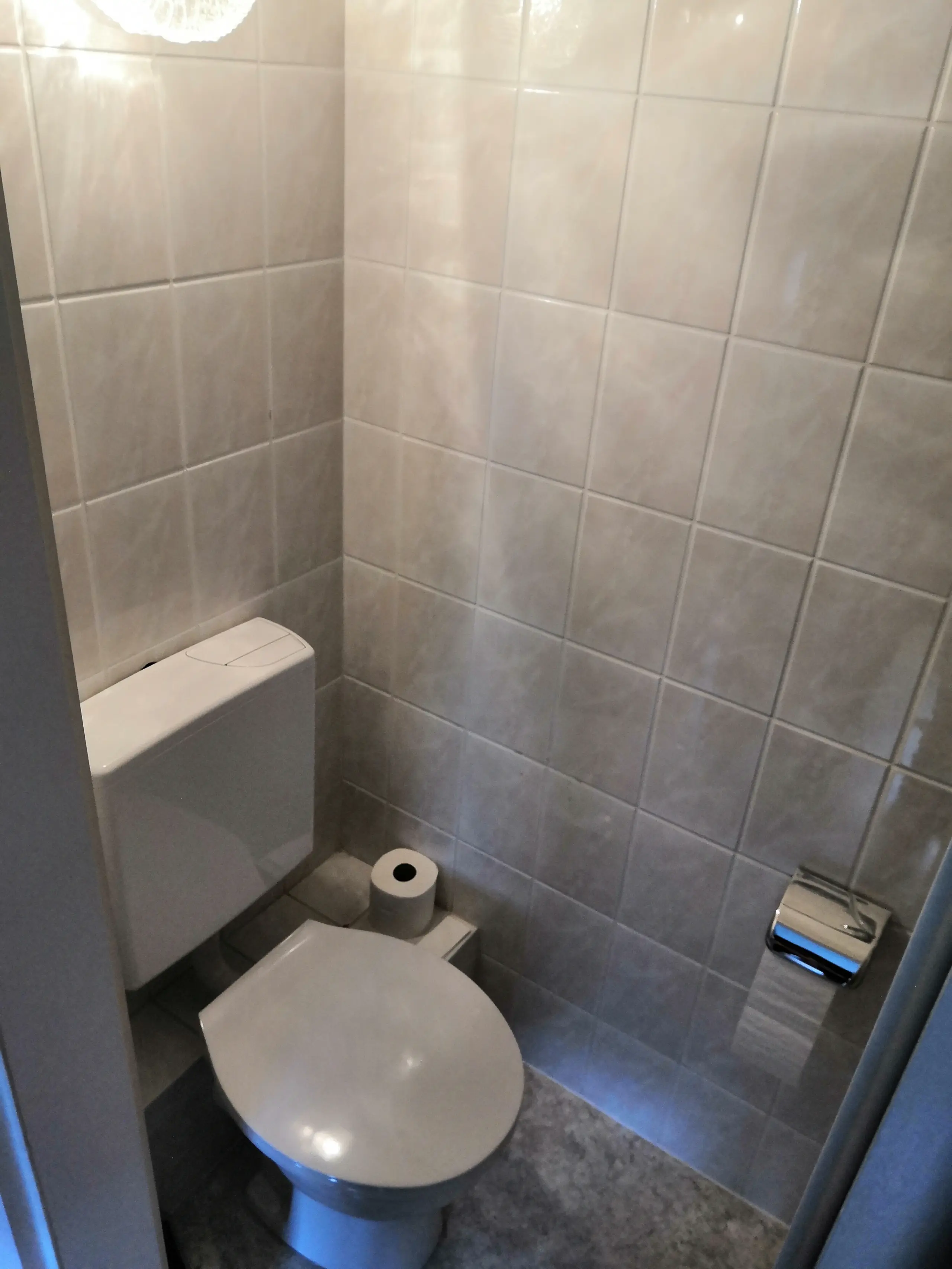Toilette im Badezimmer der Ferienwohnung 4 in Bad Pyrmont